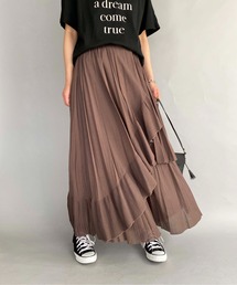 LUGIVA | ボイルプリーツ重ねスカート(スカート)