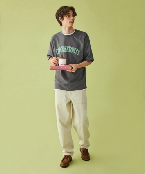 COVERNAT（カバーナット）の「【COVERNAT】SMALL ARCH LOGO DUTY S/S TEE / カバーナット スモール アーチ ロゴ デューティー Tシャツ（Tシャツ/カットソー・メンズ・チャコールグレー/ホワイト/ネイビー/ブルー・MEDIUM/SMALL/X-LARGE/LARGE）」の9枚目の写真