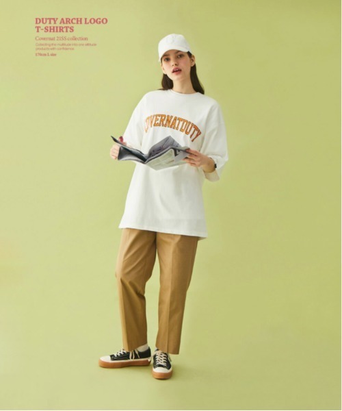 COVERNAT（カバーナット）の「【COVERNAT】SMALL ARCH LOGO DUTY S/S TEE / カバーナット スモール アーチ ロゴ デューティー Tシャツ（Tシャツ/カットソー・メンズ・チャコールグレー/ホワイト/ネイビー/ブルー・MEDIUM/SMALL/X-LARGE/LARGE）」の5枚目の写真