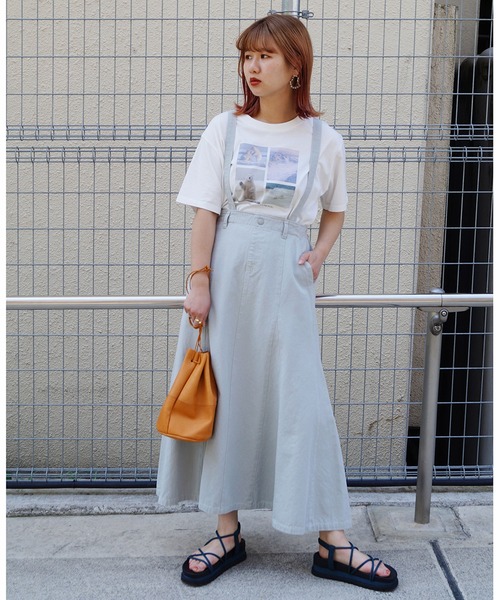 179/WG(イチナナキュウダブルジー)の「シロクマTシャツ(Tシャツ/カットソー・レディース・ブルー/ブラック/オフホワイト・FREE)」の15枚目の写真