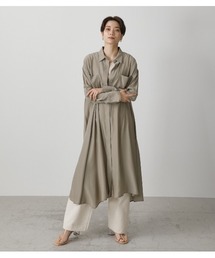 AZUL by moussy | SHINY ASYMMETRY LONG SHIRTS/シャイニーアシンメトリーロングシャツ(シャツ/ブラウス)