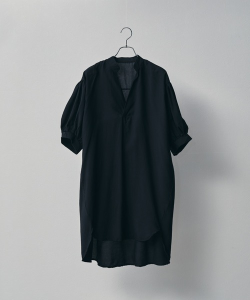 ECRIRE（エクリール）の「キーネックボリュームチュニック（チュニック・レディース・ブラック/オフホワイト/ピンク・フリー）」の19枚目の写真