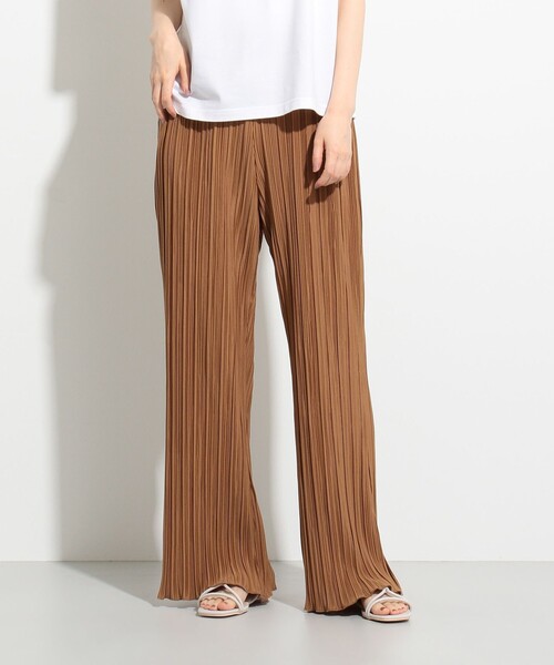 SHARE PARK（シェアパーク）の「【洗える】カットプリーツパンツ（その他パンツ・レディース・ブラック系/ライトグレー系/黄土色系・1）」の3枚目の写真