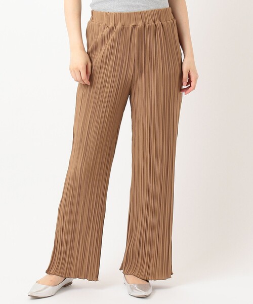 SHARE PARK（シェアパーク）の「【洗える】カットプリーツパンツ（その他パンツ・レディース・ブラック系/ライトグレー系/黄土色系・1）」の11枚目の写真