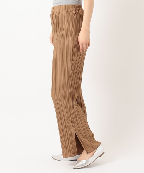 SHARE PARK（シェアパーク）の「【洗える】カットプリーツパンツ（その他パンツ・レディース・ブラック系/ライトグレー系/黄土色系・1）」の10枚目の写真