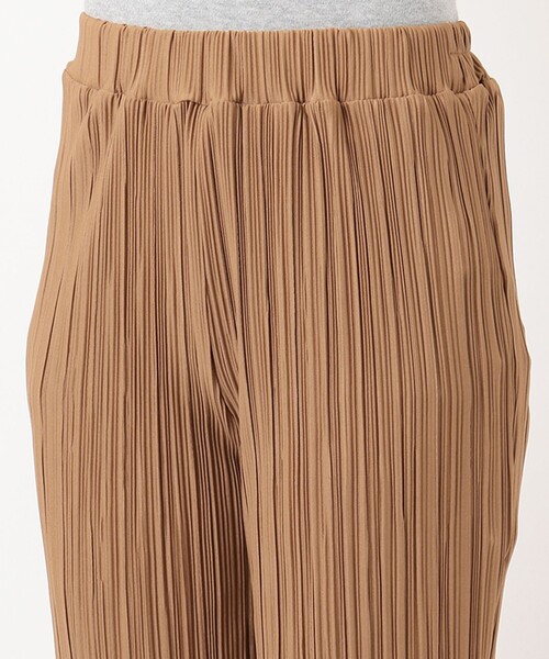 SHARE PARK（シェアパーク）の「【洗える】カットプリーツパンツ（その他パンツ・レディース・ブラック系/ライトグレー系/黄土色系・1）」の8枚目の写真