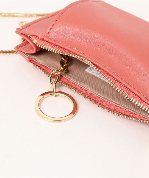 natural couture(ナチュラルクチュール)の「チェーンスマホショルダーバッグ(ショルダーバッグ・レディース・ピンク/ピンクゴールド/その他1/オフホワイト/ブラック/レッド・FREE)」の9枚目の写真