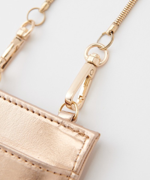natural couture(ナチュラルクチュール)の「チェーンスマホショルダーバッグ(ショルダーバッグ・レディース・ピンク/ピンクゴールド/その他1/オフホワイト/ブラック/レッド・FREE)」の18枚目の写真
