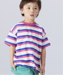 BIG FIELD | ボーダーカラーTシャツ（80～150cm）(Tシャツ/カットソー)