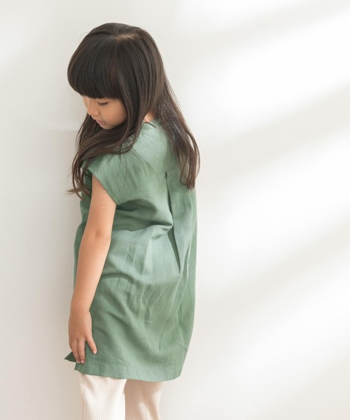 FORK&SPOON（フォークアンドスプーン）の「FORK&SPOON　ノースリーブロングシャツ(KIDS)（シャツ/ブラウス・キッズ・ネイビー/グリーン系その他・105/120/135）」の14枚目の写真