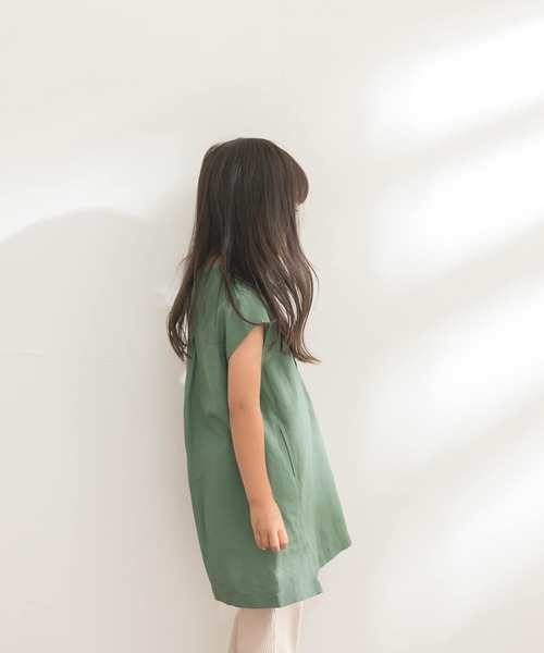 FORK&SPOON（フォークアンドスプーン）の「FORK&SPOON　ノースリーブロングシャツ(KIDS)（シャツ/ブラウス・キッズ・ネイビー/グリーン系その他・105/120/135）」の15枚目の写真