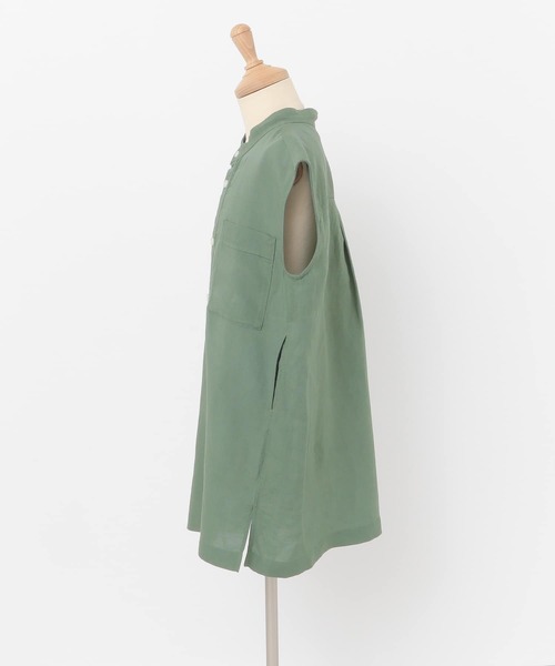 FORK&SPOON（フォークアンドスプーン）の「FORK&SPOON　ノースリーブロングシャツ(KIDS)（シャツ/ブラウス・キッズ・ネイビー/グリーン系その他・105/120/135）」の17枚目の写真