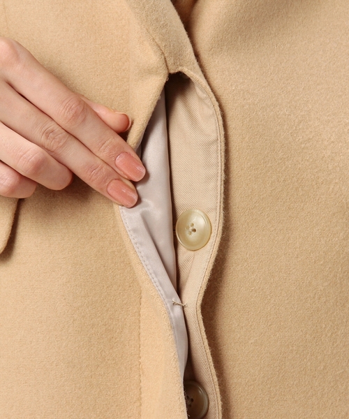 BEAUTY&YOUTH UNITED ARROWS(ビューティーアンドユースユナイテッドアローズ)の「BYTF ダブルメルトンチェスターコート◆(チェスターコート・レディース・ブラック/ベージュ・SMALL/MEDIUM)」の10枚目の写真