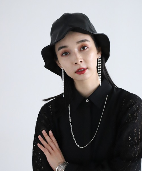 HARE（ハレ）の「リバーシブルレザーチューリップハット(HARE)（ハット・レディース・ブラック・FREE）」の22枚目の写真