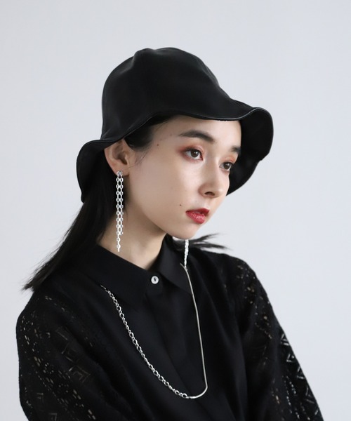 HARE（ハレ）の「リバーシブルレザーチューリップハット(HARE)（ハット・レディース・ブラック・FREE）」の21枚目の写真