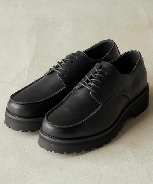 MONO-MART（モノマート）の「タンクソール プレーントゥ/モカシン/チロリアン/シングルモンク シューズ（ドレスシューズ・メンズ・ブラック/ブラック系その他/ブラック系その他2/ブラック系その他3/ブラック系その他4・S/M/L）」の14枚目の写真