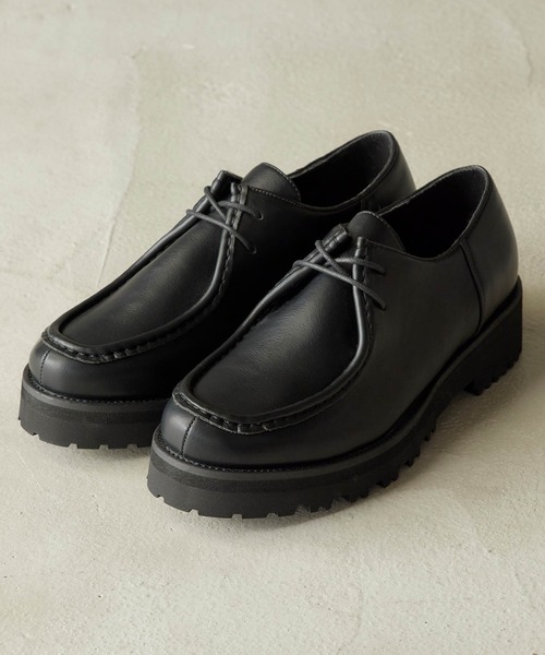 MONO-MART（モノマート）の「タンクソール プレーントゥ/モカシン/チロリアン/シングルモンク シューズ（ドレスシューズ・メンズ・ブラック/ブラック系その他/ブラック系その他2/ブラック系その他3/ブラック系その他4・S/M/L）」の20枚目の写真