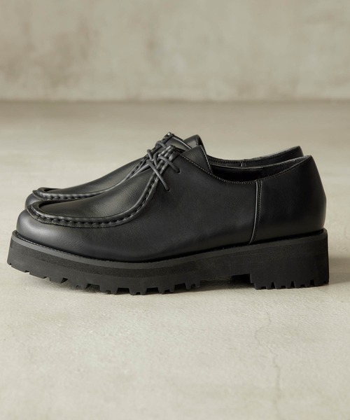 MONO-MART（モノマート）の「タンクソール プレーントゥ/モカシン/チロリアン/シングルモンク シューズ（ドレスシューズ・メンズ・ブラック/ブラック系その他/ブラック系その他2/ブラック系その他3/ブラック系その他4・S/M/L）」の21枚目の写真