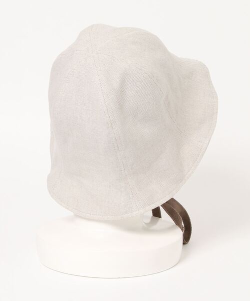 OVERRIDE(オーバーライド)の「【OVERRIDE】OR LINENMIX TURIP(ハット・レディース・ブラック/ベージュ/ブルー・58cm)」の4枚目の写真