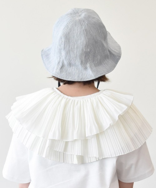 OVERRIDE(オーバーライド)の「【OVERRIDE】OR LINENMIX TURIP(ハット・レディース・ブラック/ベージュ/ブルー・58cm)」の13枚目の写真