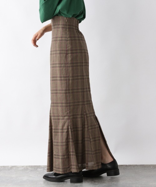 JEANASIS（ジーナシス）の「チェックマーメイドスカート/957626（スカート・レディース・グレー系その他/ブラウン系その他・FREE）」の11枚目の写真