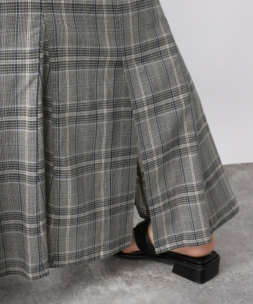 JEANASIS（ジーナシス）の「チェックマーメイドスカート/957626（スカート・レディース・グレー系その他/ブラウン系その他・FREE）」の10枚目の写真