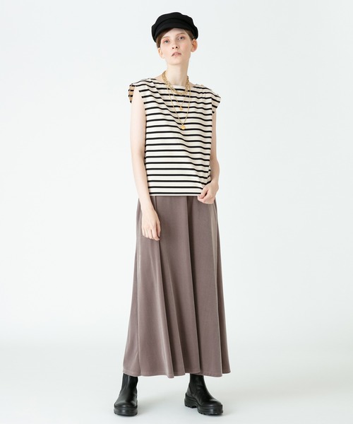 allureville（アルアバイル）の「サイド釦バスクシャツ（Tシャツ/カットソー・レディース・ホワイト/ベージュ・2）」の8枚目の写真