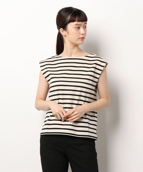 allureville（アルアバイル）の「サイド釦バスクシャツ（Tシャツ/カットソー・レディース・ホワイト/ベージュ・2）」の10枚目の写真