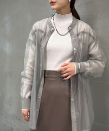 &g'aime | 【&g'aime】ルーズシルエットシアーシャツ(シャツ/ブラウス)