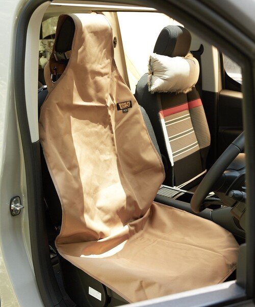 FREAK'S STORE(フリークスストア)の「VANLIFE SUPPLY BY FREAK'S STORE/ヴァンライフサプライバイフリークスストア コーデュラフロントシートカバー(アウトドアグッズ・メンズ・ベージュ/ネイビー/オリーブ/ブラック・ONE SIZE)」の9枚目の写真