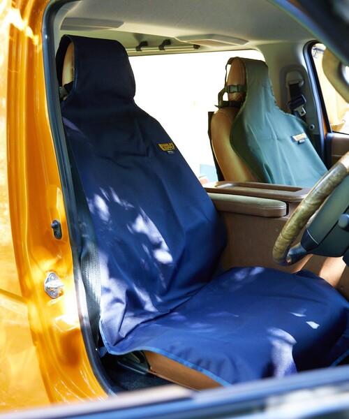 FREAK'S STORE(フリークスストア)の「VANLIFE SUPPLY BY FREAK'S STORE/ヴァンライフサプライバイフリークスストア コーデュラフロントシートカバー(アウトドアグッズ・メンズ・ベージュ/ネイビー/オリーブ/ブラック・ONE SIZE)」の11枚目の写真