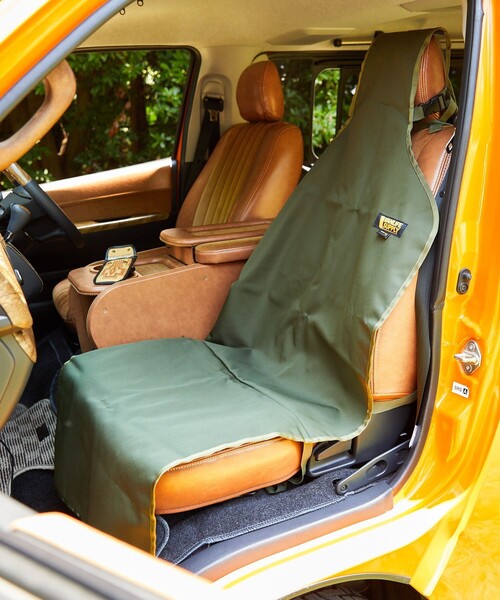 FREAK'S STORE(フリークスストア)の「VANLIFE SUPPLY BY FREAK'S STORE/ヴァンライフサプライバイフリークスストア コーデュラフロントシートカバー(アウトドアグッズ・メンズ・ベージュ/ネイビー/オリーブ/ブラック・ONE SIZE)」の15枚目の写真