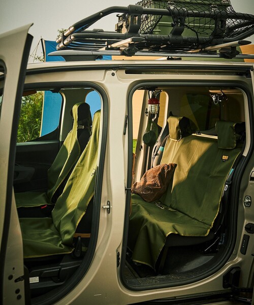 FREAK'S STORE(フリークスストア)の「VANLIFE SUPPLY BY FREAK'S STORE/ヴァンライフサプライバイフリークスストア コーデュラフロントシートカバー(アウトドアグッズ・メンズ・ベージュ/ネイビー/オリーブ/ブラック・ONE SIZE)」の16枚目の写真