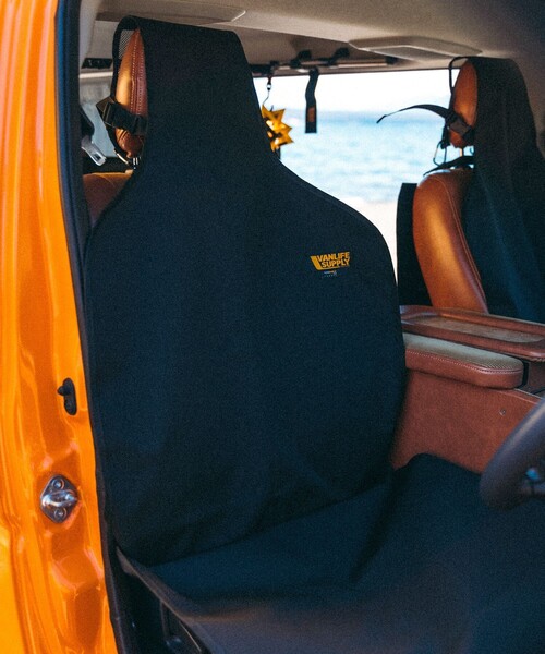 FREAK'S STORE(フリークスストア)の「VANLIFE SUPPLY BY FREAK'S STORE/ヴァンライフサプライバイフリークスストア コーデュラフロントシートカバー(アウトドアグッズ・メンズ・ベージュ/ネイビー/オリーブ/ブラック・ONE SIZE)」の17枚目の写真