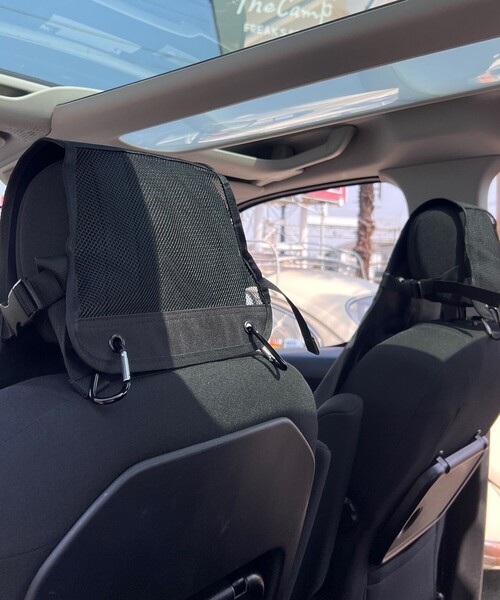 FREAK'S STORE(フリークスストア)の「VANLIFE SUPPLY BY FREAK'S STORE/ヴァンライフサプライバイフリークスストア コーデュラフロントシートカバー(アウトドアグッズ・メンズ・ベージュ/ネイビー/オリーブ/ブラック・ONE SIZE)」の22枚目の写真