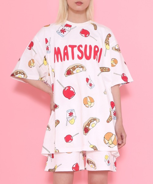 PUNYUS（プニュズ）の「祭り総柄Ｔシャツ(MATSURI)（Tシャツ/カットソー・レディース・ホワイト・1/4/3/2）」の13枚目の写真