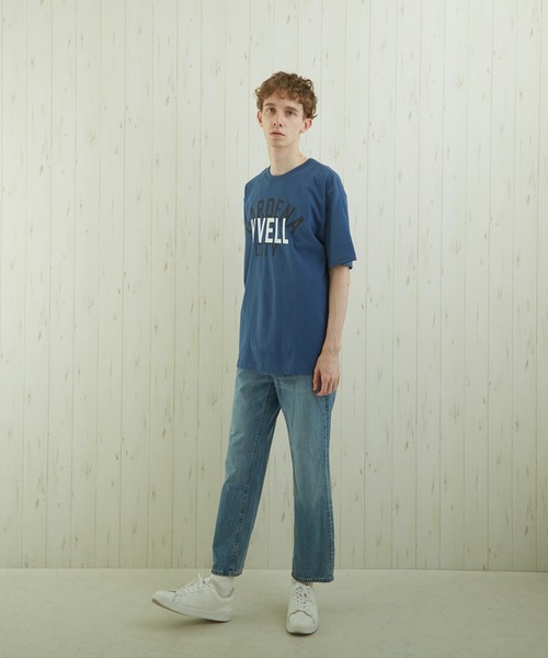 TONE SELECT WEAR(トーンセレクトウェア)の「【TONE BY AS】カレッジプリントTEE(BL)(Tシャツ/カットソー・メンズ・ホワイト/ブルー/スミクロ・MEDIUM/LARGE)」の13枚目の写真