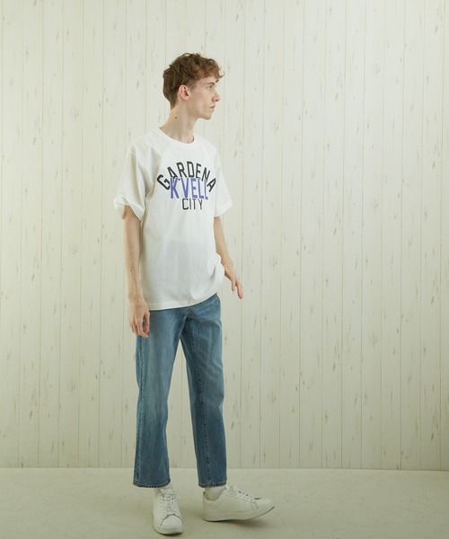 TONE SELECT WEAR(トーンセレクトウェア)の「【TONE BY AS】カレッジプリントTEE(BL)(Tシャツ/カットソー・メンズ・ホワイト/ブルー/スミクロ・MEDIUM/LARGE)」の17枚目の写真