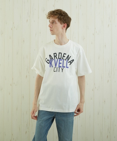 TONE SELECT WEAR(トーンセレクトウェア)の「【TONE BY AS】カレッジプリントTEE(BL)(Tシャツ/カットソー・メンズ・ホワイト/ブルー/スミクロ・MEDIUM/LARGE)」の19枚目の写真