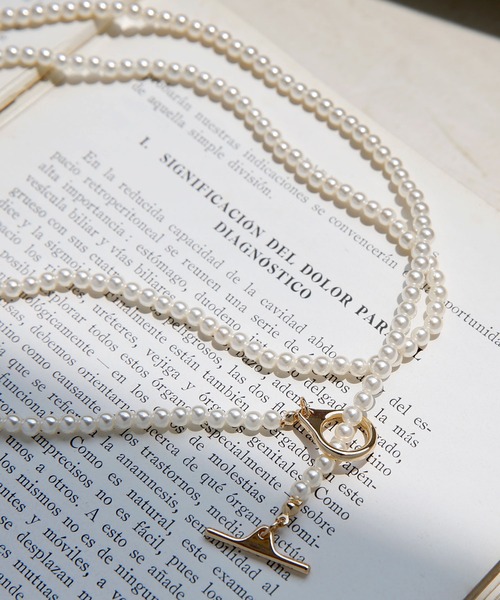 colleca la（コレカラ）の「ロングパールラリエット（ネックレス・レディース・ゴールド・ﾌﾘ-）」の2枚目の写真