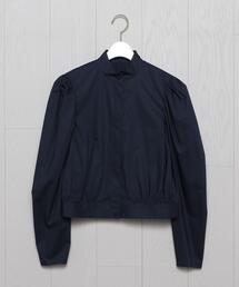 <H>COTTON TYPEWRITER MUTTON SLEEVE BLOUSE/ブラウス◆