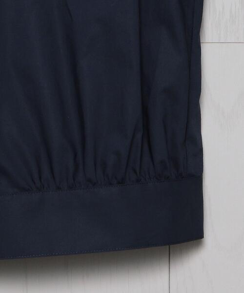 H　BEAUTY&YOUTH UNITED ARROWS（エイチビューティーアンドユースユナイテッドアローズ）の「＜H＞COTTON TYPEWRITER MUTTON SLEEVE BLOUSE/ブラウス◆（シャツ/ブラウス・レディース・ホワイト/ネイビー・S/M）」の9枚目の写真
