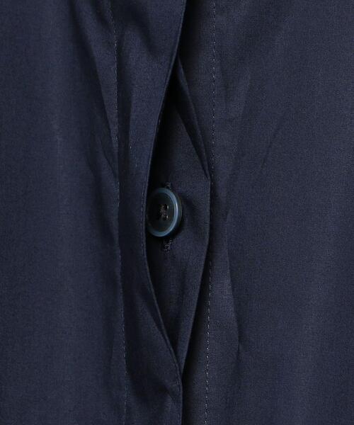 H　BEAUTY&YOUTH UNITED ARROWS（エイチビューティーアンドユースユナイテッドアローズ）の「＜H＞COTTON TYPEWRITER MUTTON SLEEVE BLOUSE/ブラウス◆（シャツ/ブラウス・レディース・ホワイト/ネイビー・S/M）」の10枚目の写真