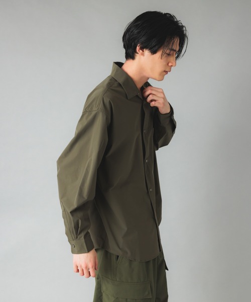 NewAnce（ニュアンス）の「【NewAnce】Oversized Shirt オーバーサイズシャツ（シャツ/ブラウス・メンズ・ダークグリーン/ブラック/ホワイト・FREE）」の20枚目の写真