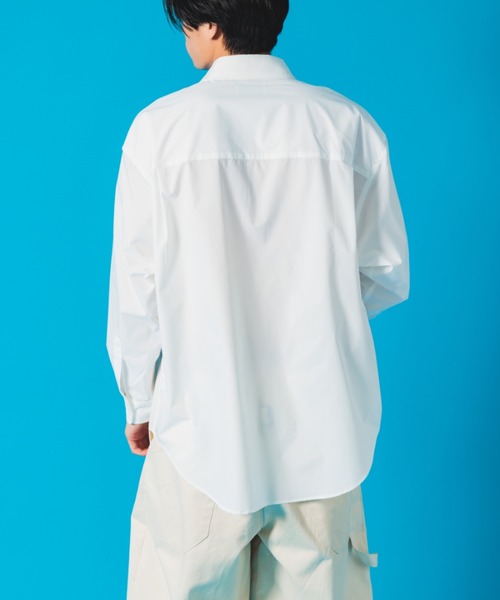 NewAnce（ニュアンス）の「【NewAnce】Oversized Shirt オーバーサイズシャツ（シャツ/ブラウス・メンズ・ダークグリーン/ブラック/ホワイト・FREE）」の21枚目の写真