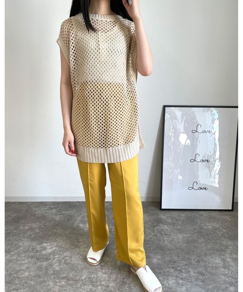 MLI'A（エムリア）の「センターシームサテンイージー／パンツ（その他パンツ・レディース・レッド/イエロー/グリーン・FREE）」の8枚目の写真