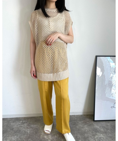 MLI'A（エムリア）の「センターシームサテンイージー／パンツ（その他パンツ・レディース・レッド/イエロー/グリーン・FREE）」の12枚目の写真