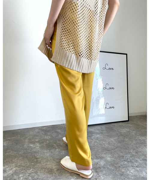 MLI'A（エムリア）の「センターシームサテンイージー／パンツ（その他パンツ・レディース・レッド/イエロー/グリーン・FREE）」の15枚目の写真