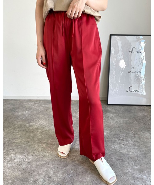 MLI'A（エムリア）の「センターシームサテンイージー／パンツ（その他パンツ・レディース・レッド/イエロー/グリーン・FREE）」の18枚目の写真