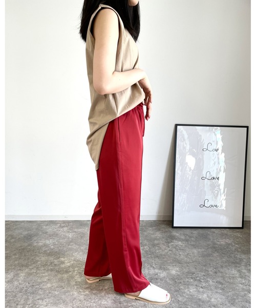 MLI'A（エムリア）の「センターシームサテンイージー／パンツ（その他パンツ・レディース・レッド/イエロー/グリーン・FREE）」の21枚目の写真